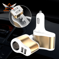 TẨU SẠC BYZ 805 2 CỔNG USB 1 CỔNG TẨU