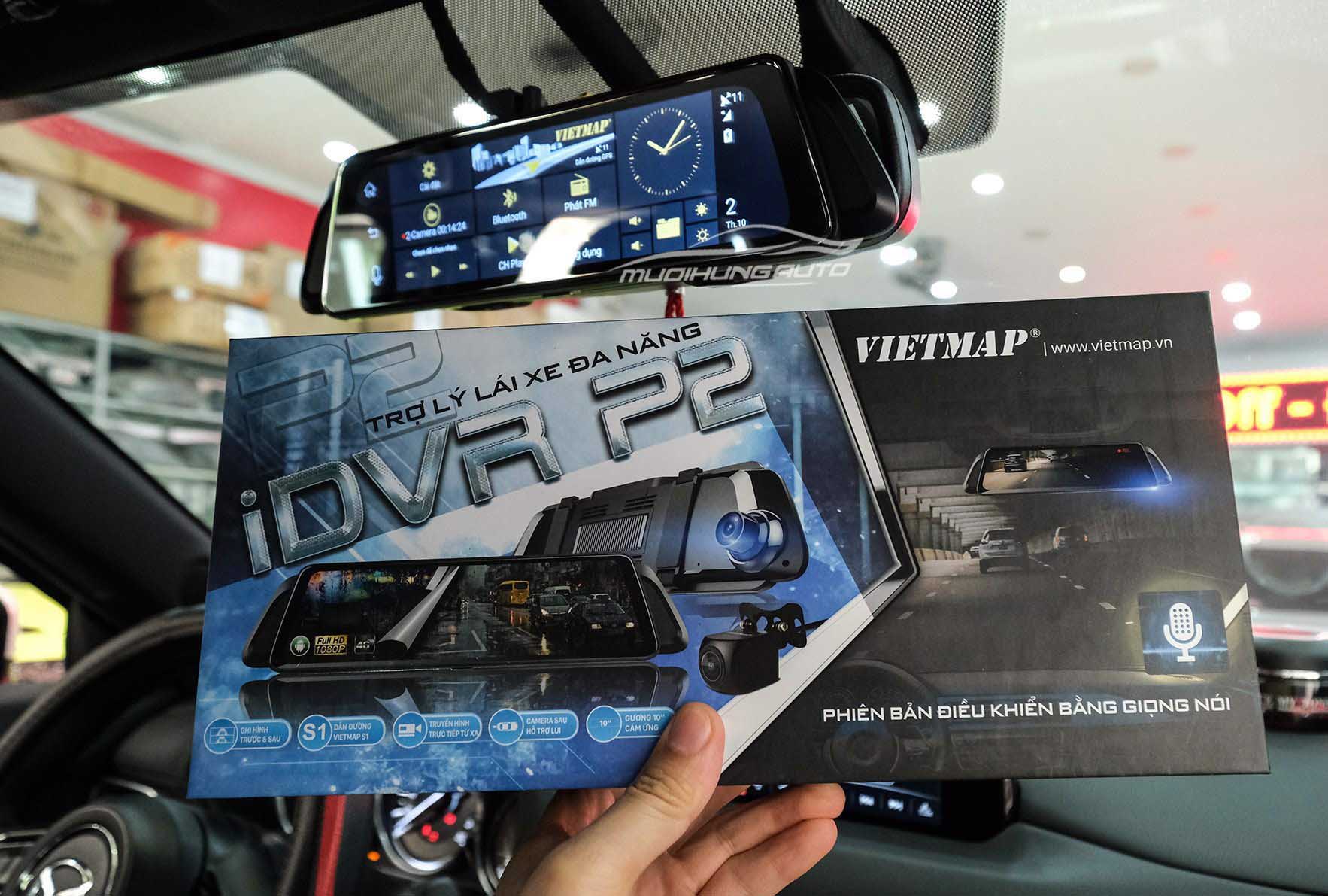 camera hành trình vietmap idvr P2 THIẾT KẾ GƯƠNG TRÀN VIỀN HIỆN ĐẠi, SANG TRỌNG