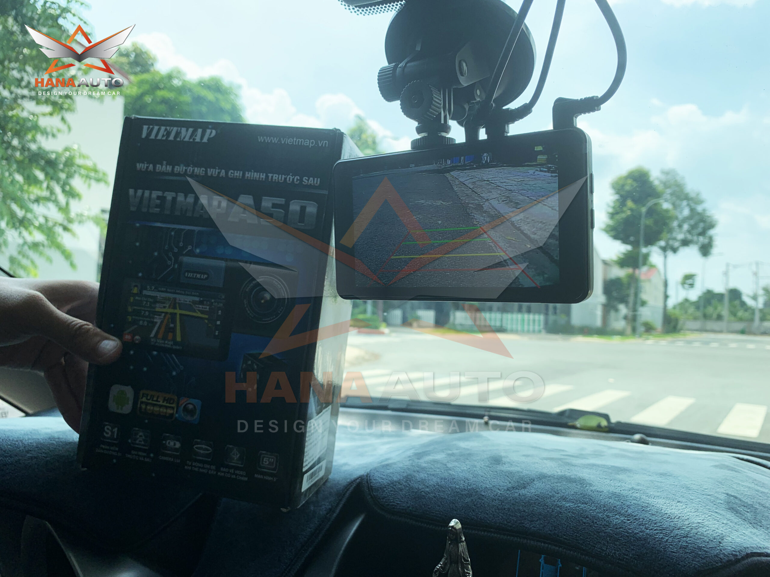 Camera Hành Trình VietMap A50 Đa Chức Năng Ghi Hình Trước Sau