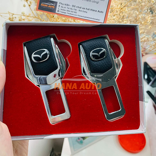 Chốt an toàn ô tô có logo thương hiệu xe, đầy đủ các dòng xe