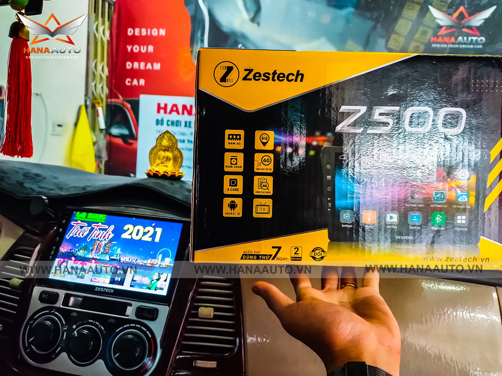 MÀN HÌNH Ô TÔ ZESTECH Z500 RAM 2GB, ROM 32GB