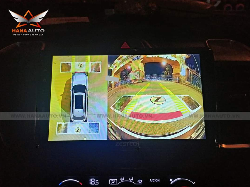 Màn hình ô tô Zestech Z800+ tích hợp camera 360