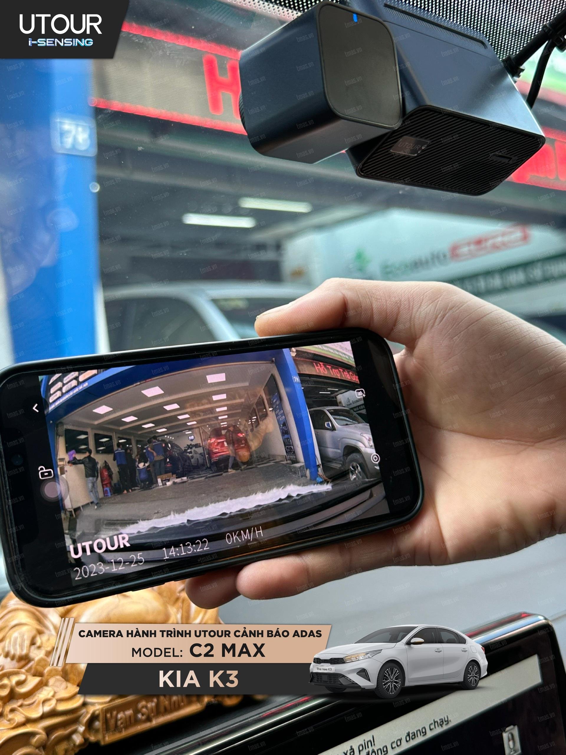 Camera hành trình Utour C2M cảnh báo va chạm