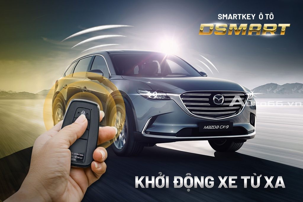 Đề nổ từ xa DSMART tích hợp chìa khóa zin (Xe đã có nút start stop)