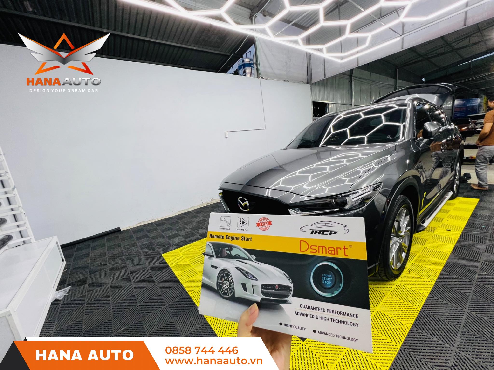 Đề nổ từ xa DSMART tích hợp chìa khóa zin (Xe đã có nút start stop)