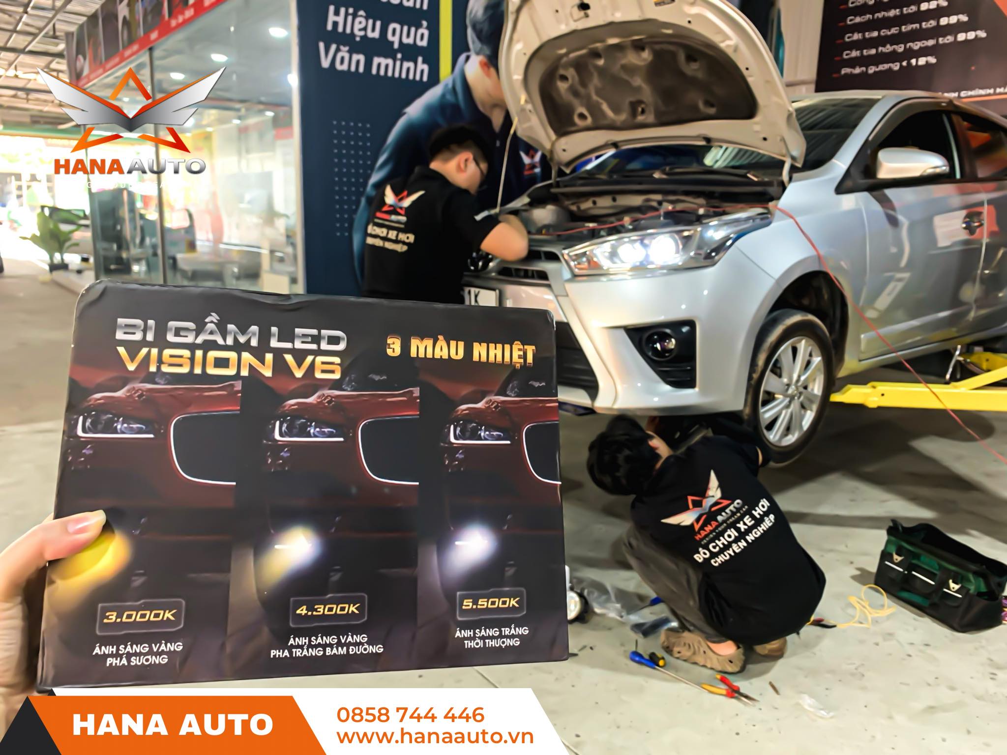 Bi gầm 3 màu Vision V6