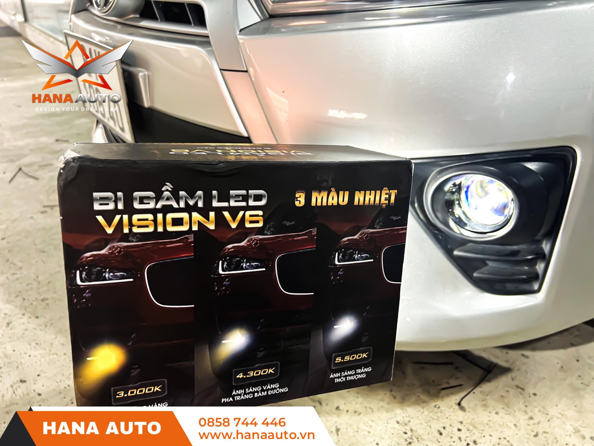 Bi gầm 3 màu Vision V6