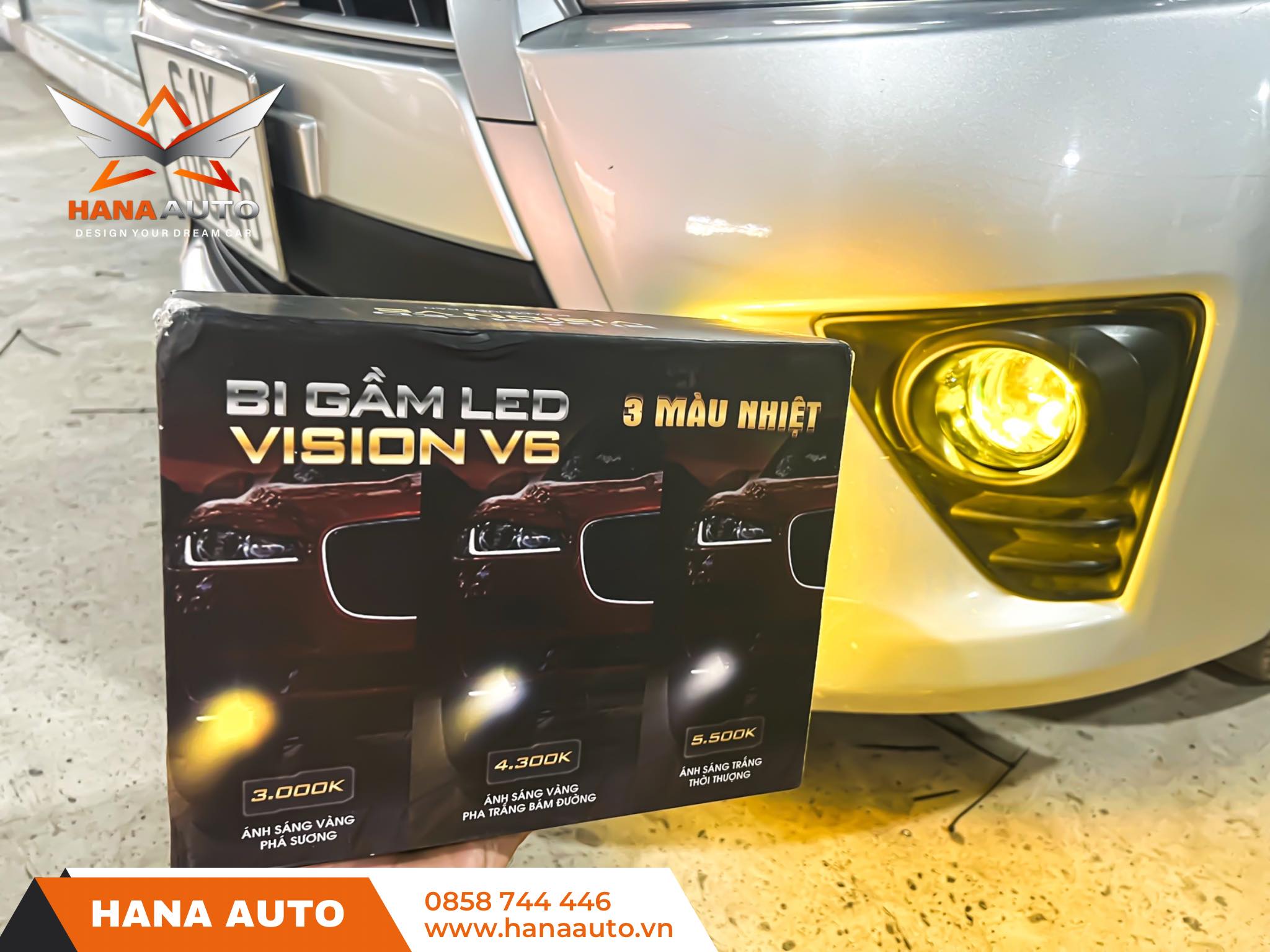 Bi gầm 3 màu Vision V6