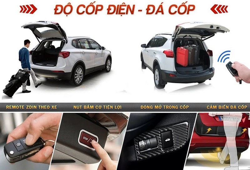 Cốp điện Perfect Car - Tặng đá cốp