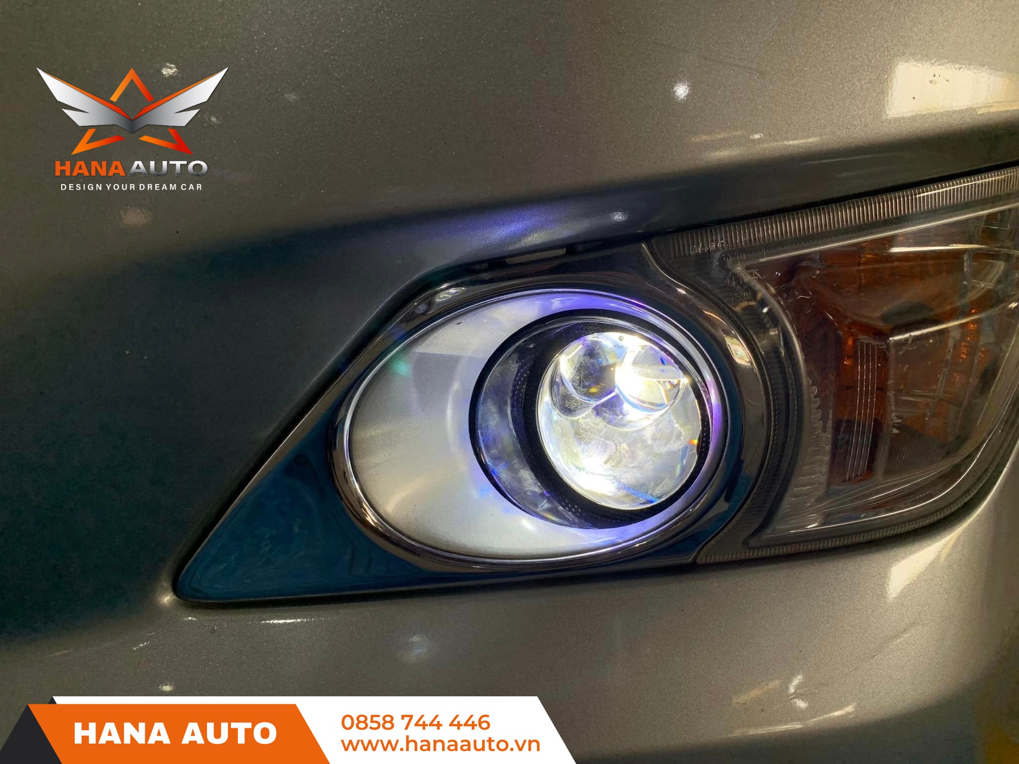 Bi gầm 3 màu laser LedPro A11 Pro 2 tâm laser 2025