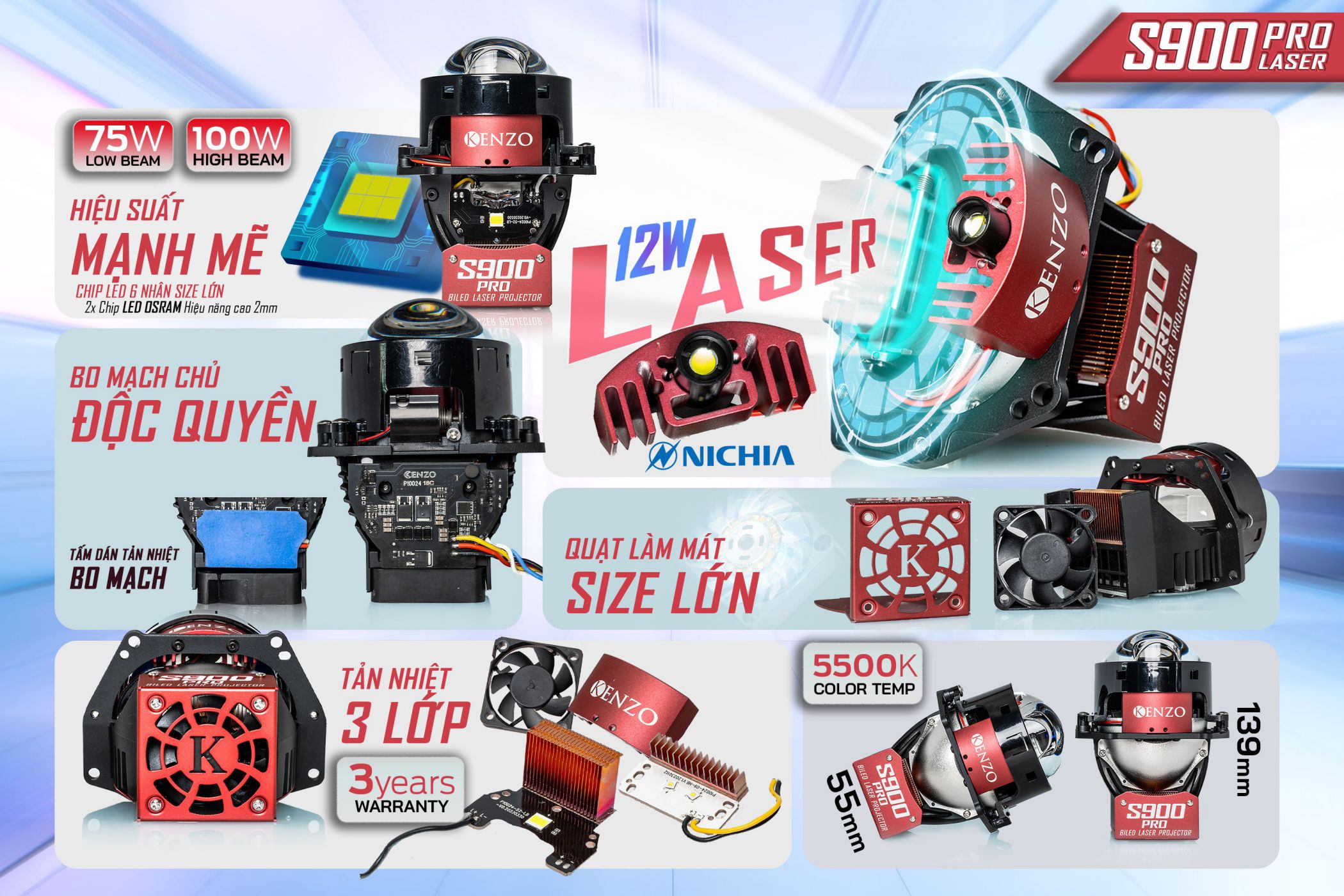 Bi laser Kenzo S900 Pro