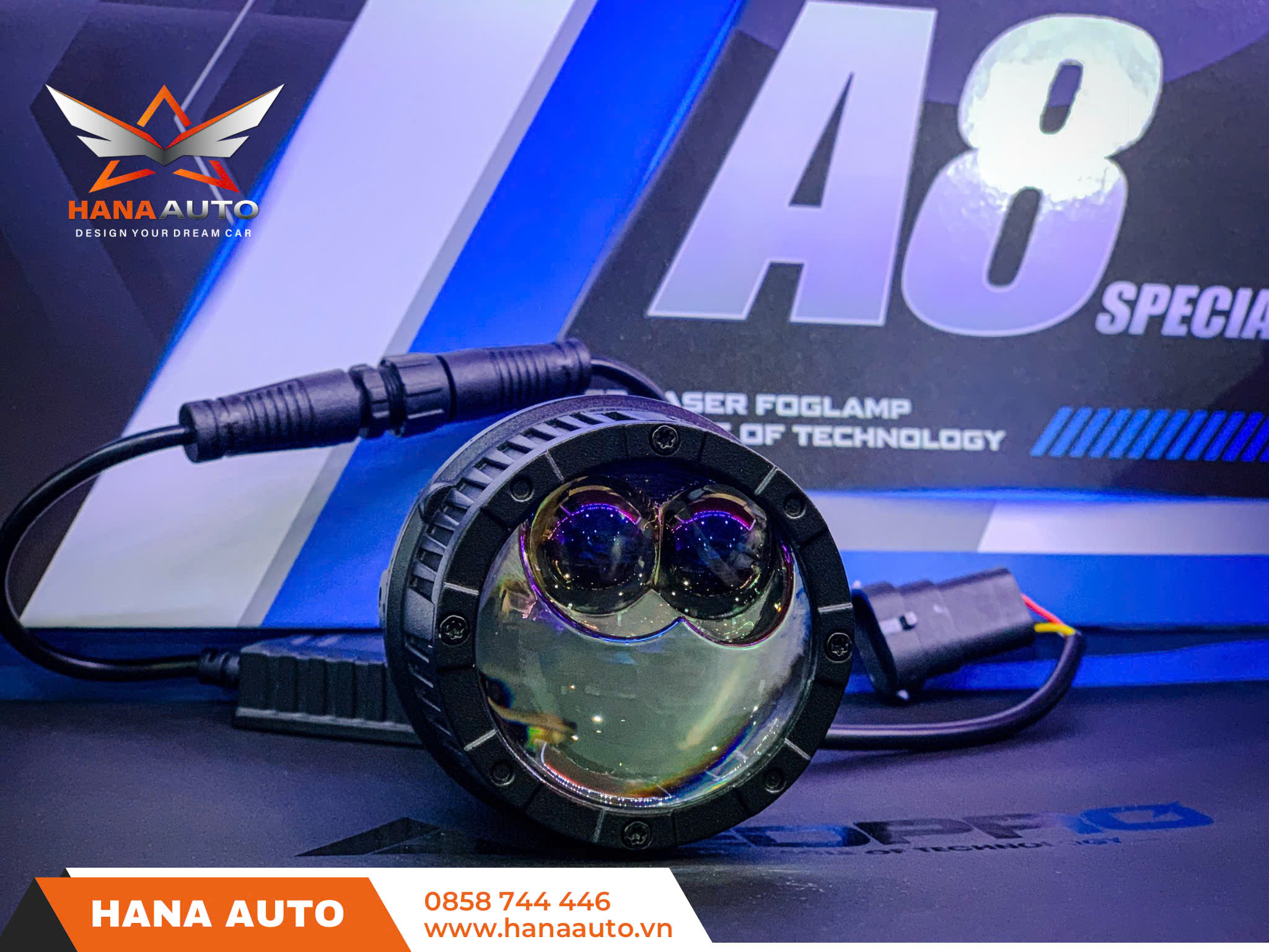 Bi gầm LedPro A8 Special 2.0 inch 2 laser 3 màu