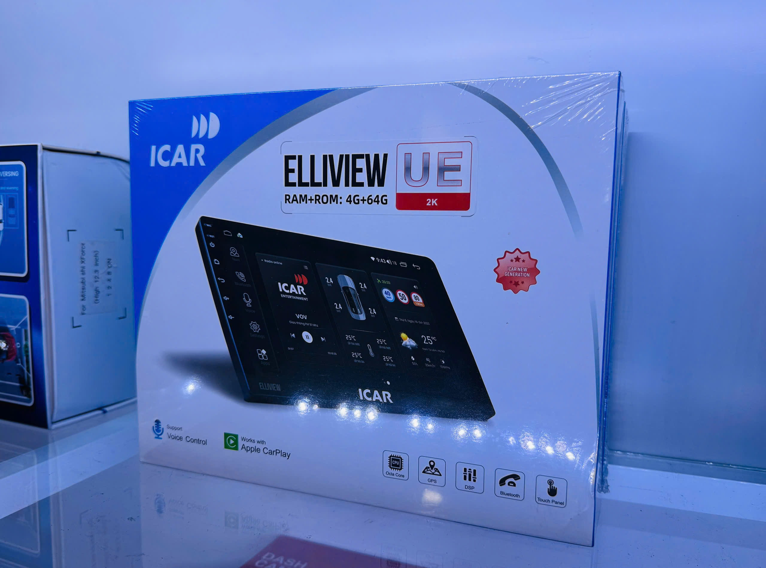 Màn Hình Ô Tô Elliview UE 2K+ Ram 4Gb, Rom 64Gb