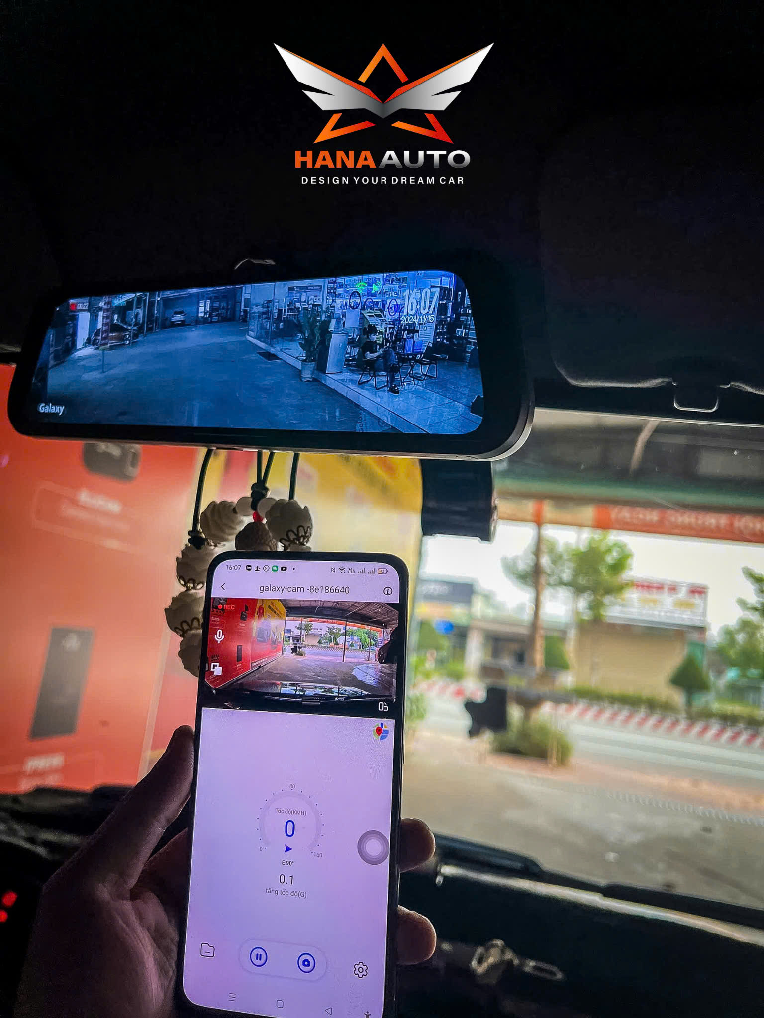Camera hành trình gương điện tử Galaxy S4K