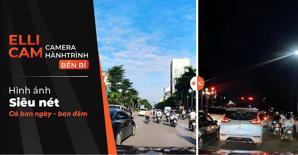 Camera hành trình Ellicam A620 ghi hình trước 2K