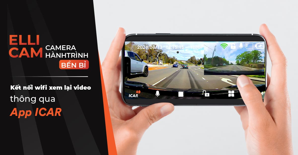 Camera hành trình Ellicam A620 ghi hình trước 2K