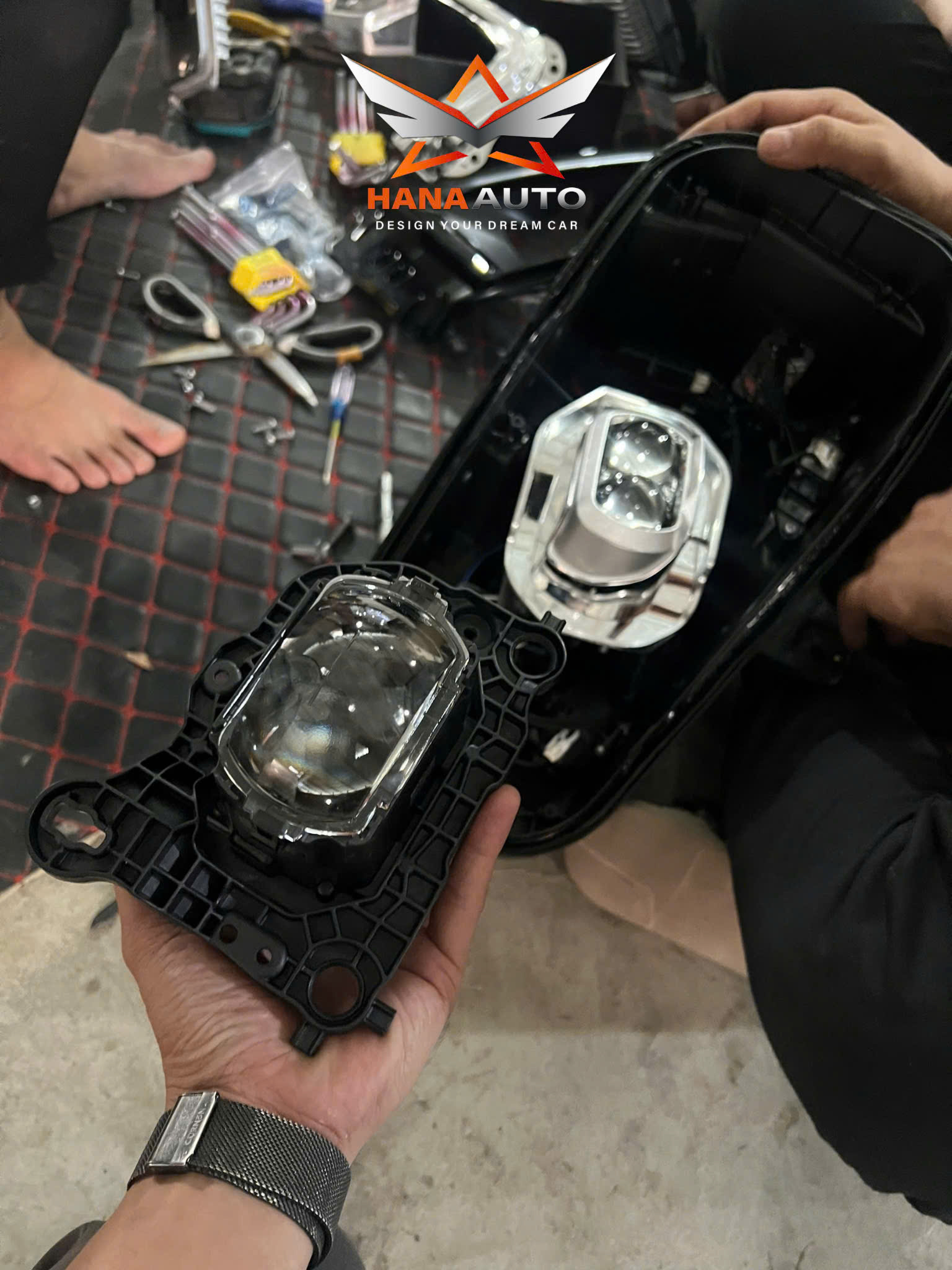 Bi led 1.8 inch Aozoom Square V2 siêu sáng