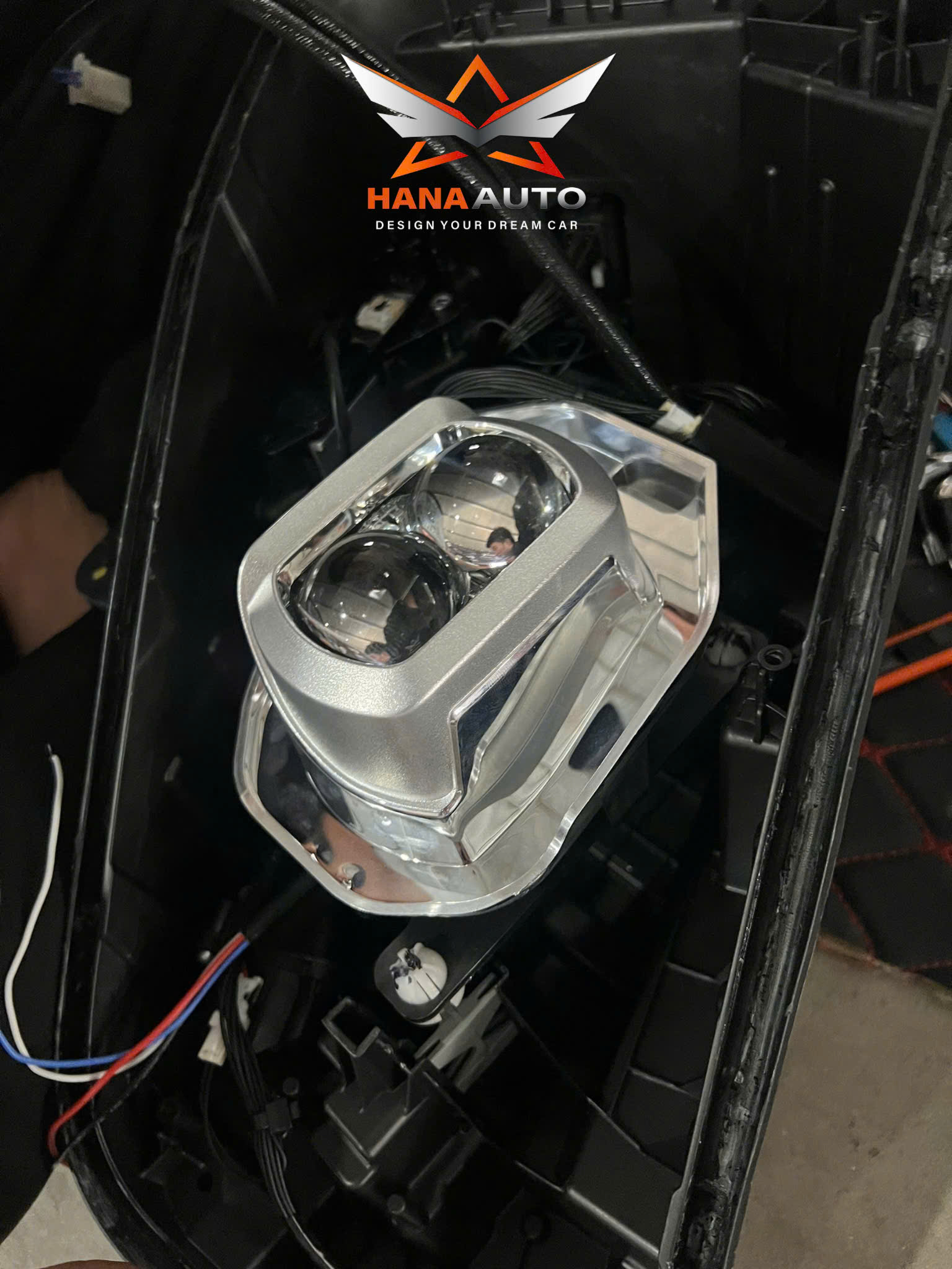 Bi led 1.8 inch Aozoom Square V2 siêu sáng
