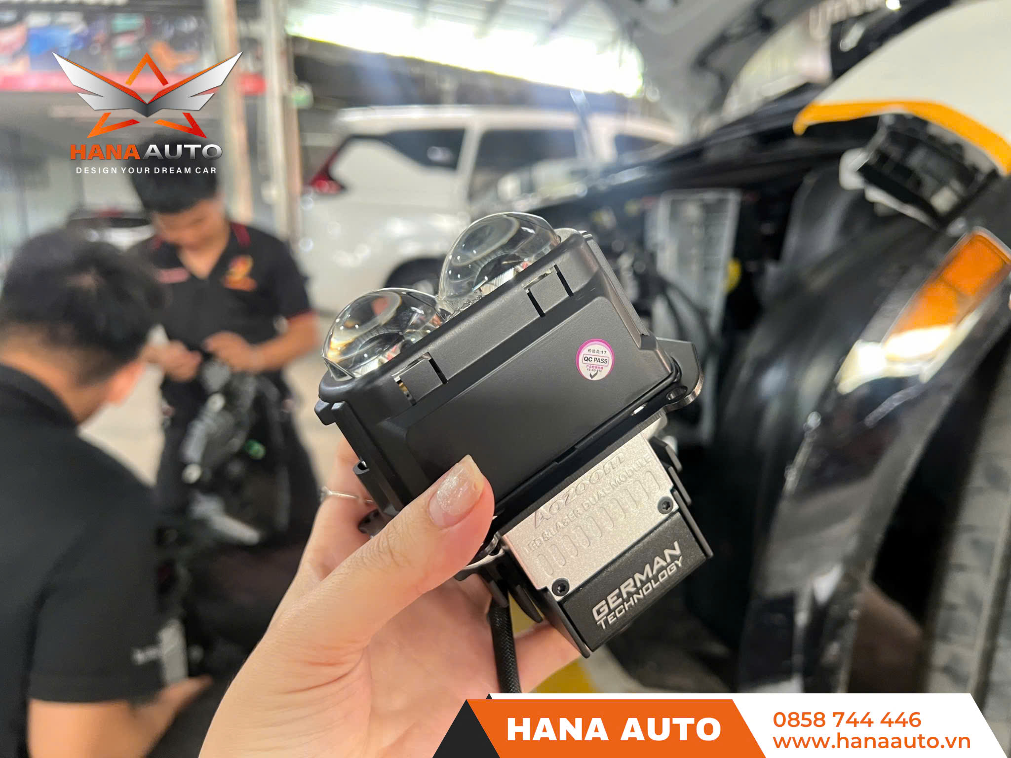 Bi led 1.8 inch Aozoom Square V2 siêu sáng