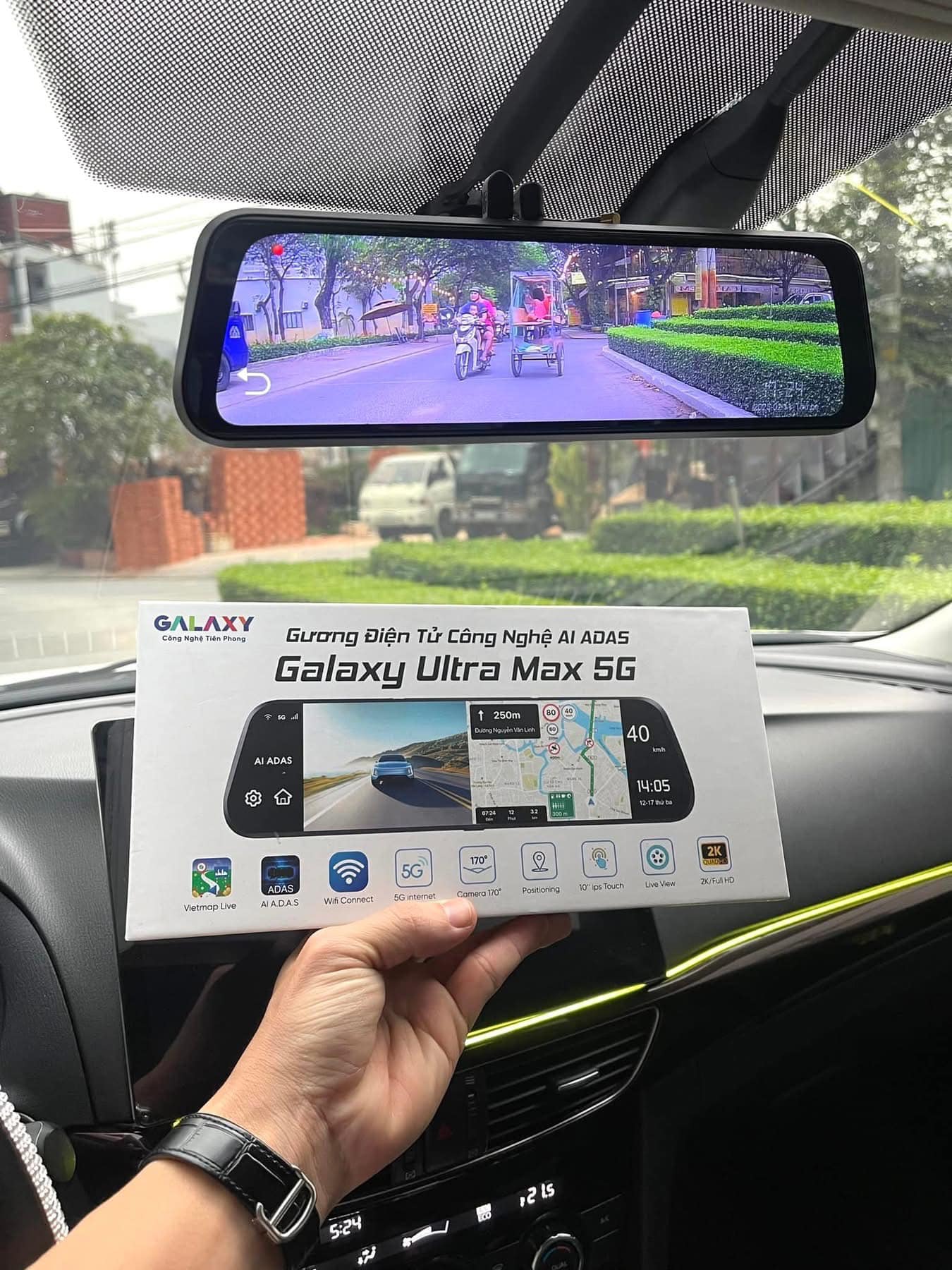 Gương điện tử Galaxy Ultra Max 5G Tích hợp cảnh báo giao thông