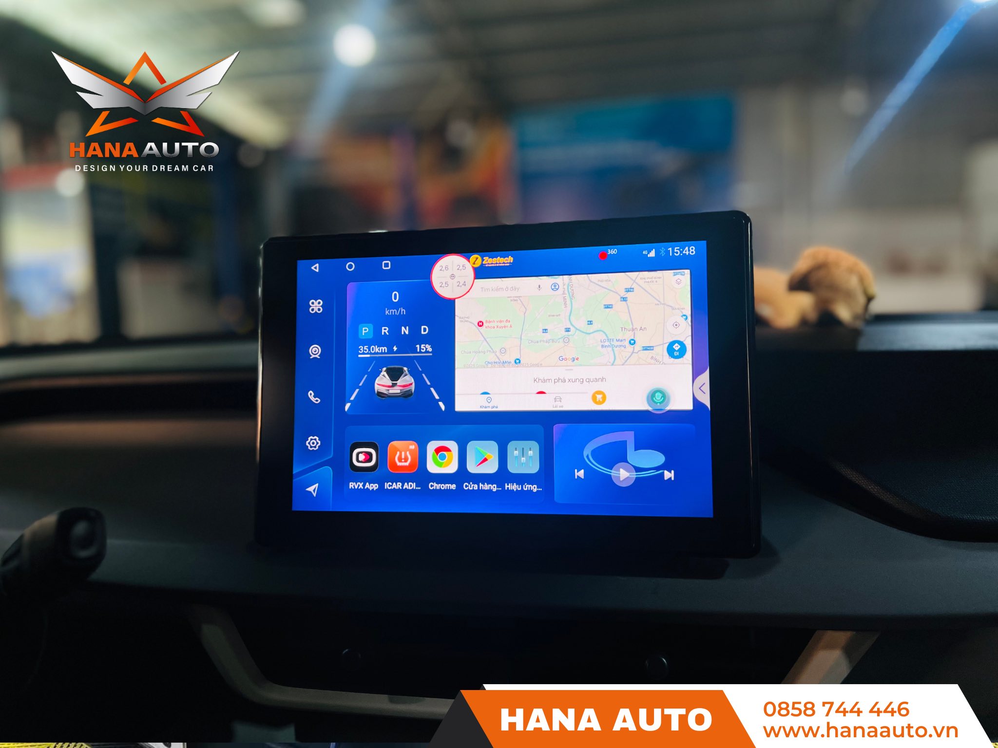 Camera 360 Vinfast VF3 tích hợp android Zestech ZT3