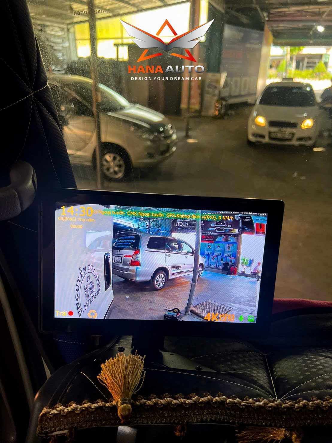 Camera 360 xe tải nét 4K kèm màn hình 10.25 inch