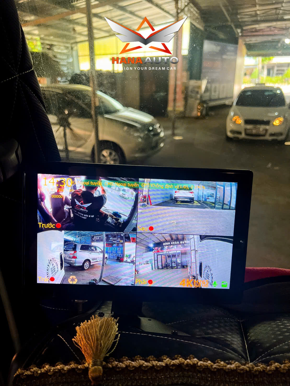 Camera 360 xe tải nét 4K kèm màn hình 10.25 inch