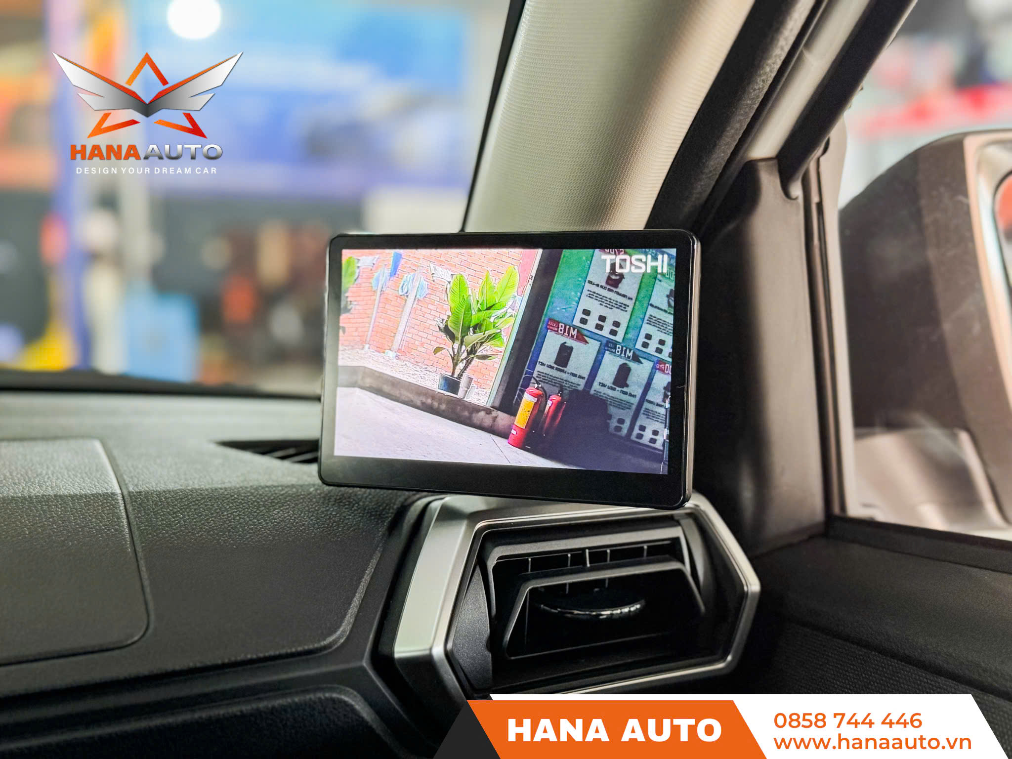Camera gương hậu điện tử Toshi nét 4K góc rộng