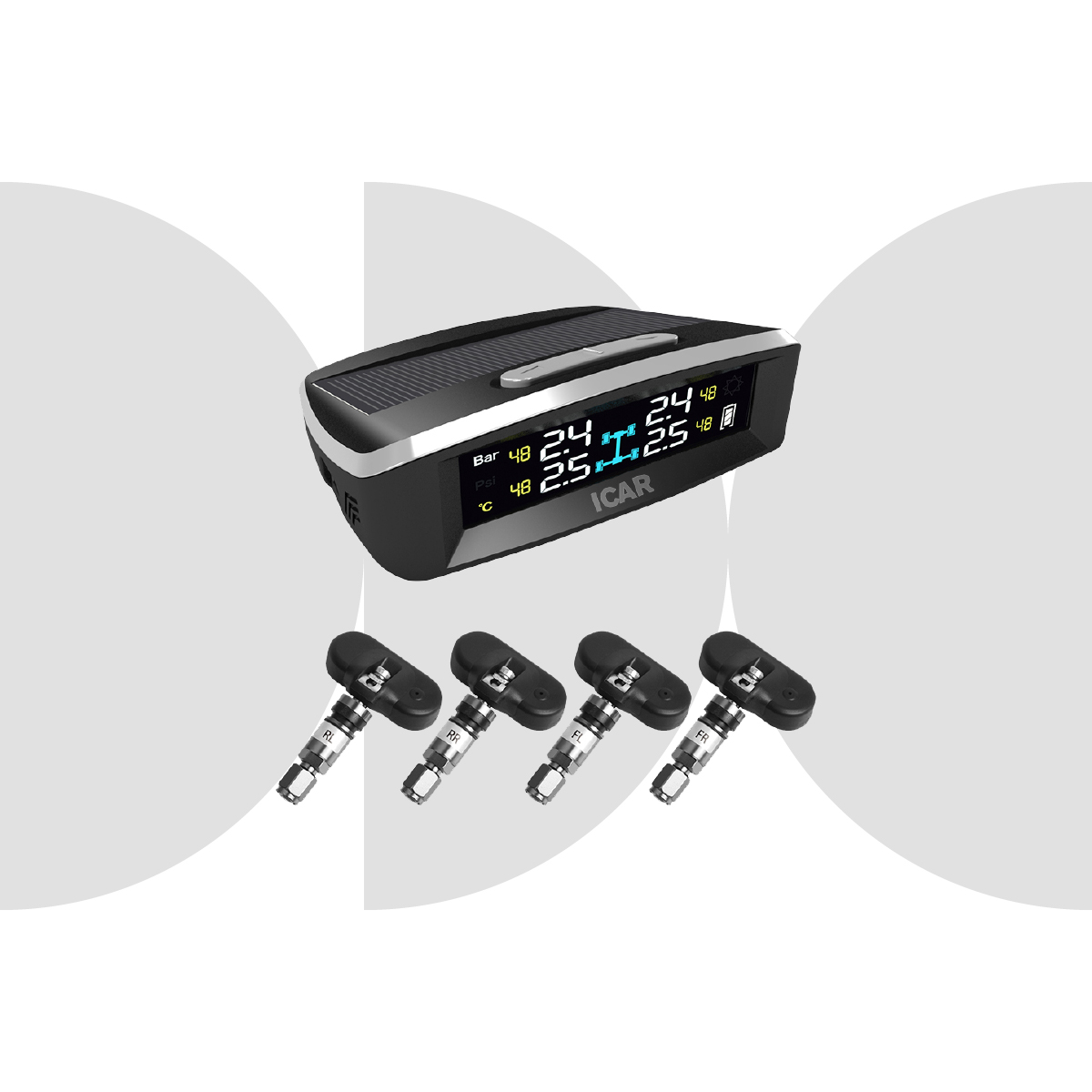 Cảm Biến Áp Suất Lốp Năng Lượng Mặt Trời ICAR Ellisafe TN405