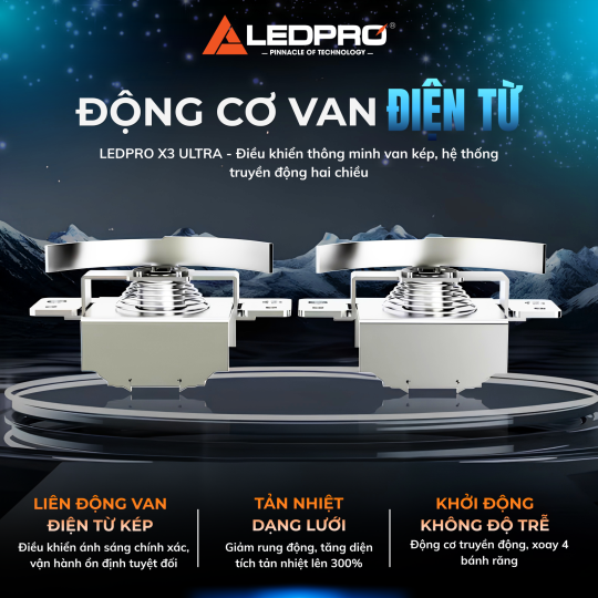 Đèn Trợ Sáng LedPro X3 Ultra Cos Trắng Pha Vàng